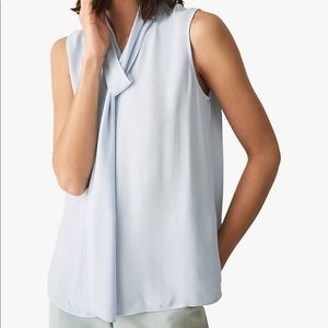 Reiss Lula-Tie Neck Sleevless Top